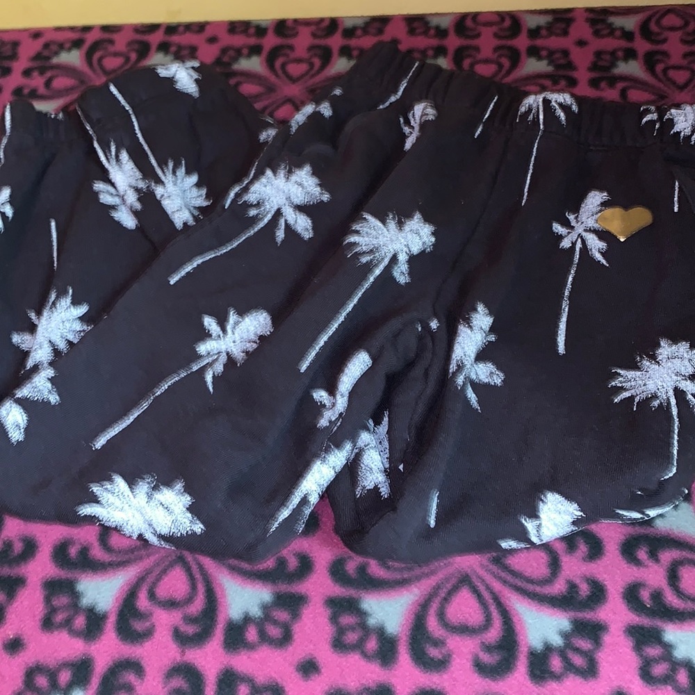 Palm tree printed girls sweats